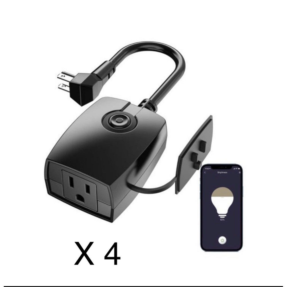 Meross Smart Outdoor Dimmer Plug Waterproof Lot of 4
